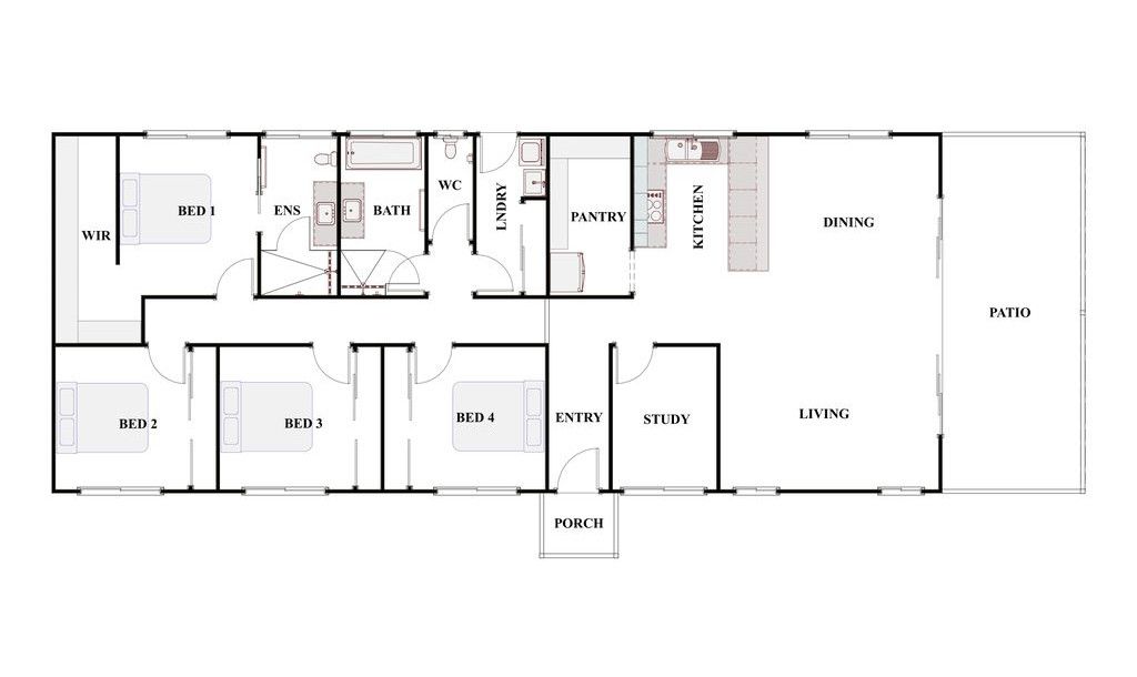 The Wondai Barn Floor Plan