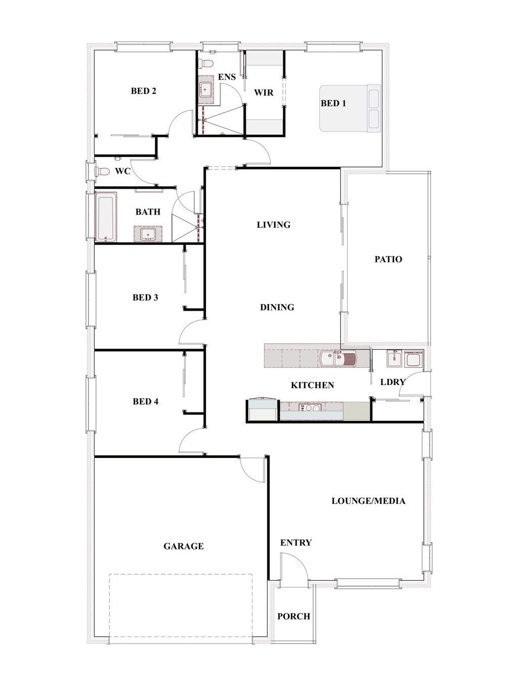 The Rocklea Floor Plan