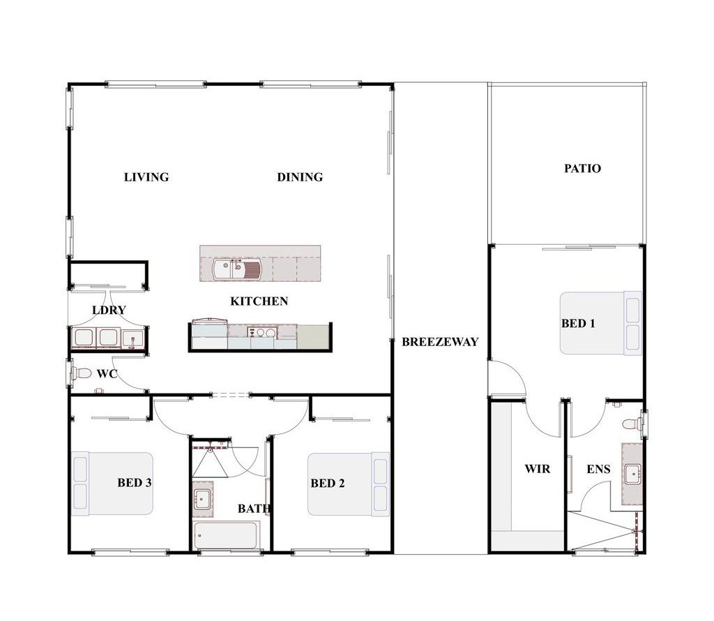 The Seabreeze Floor Plan