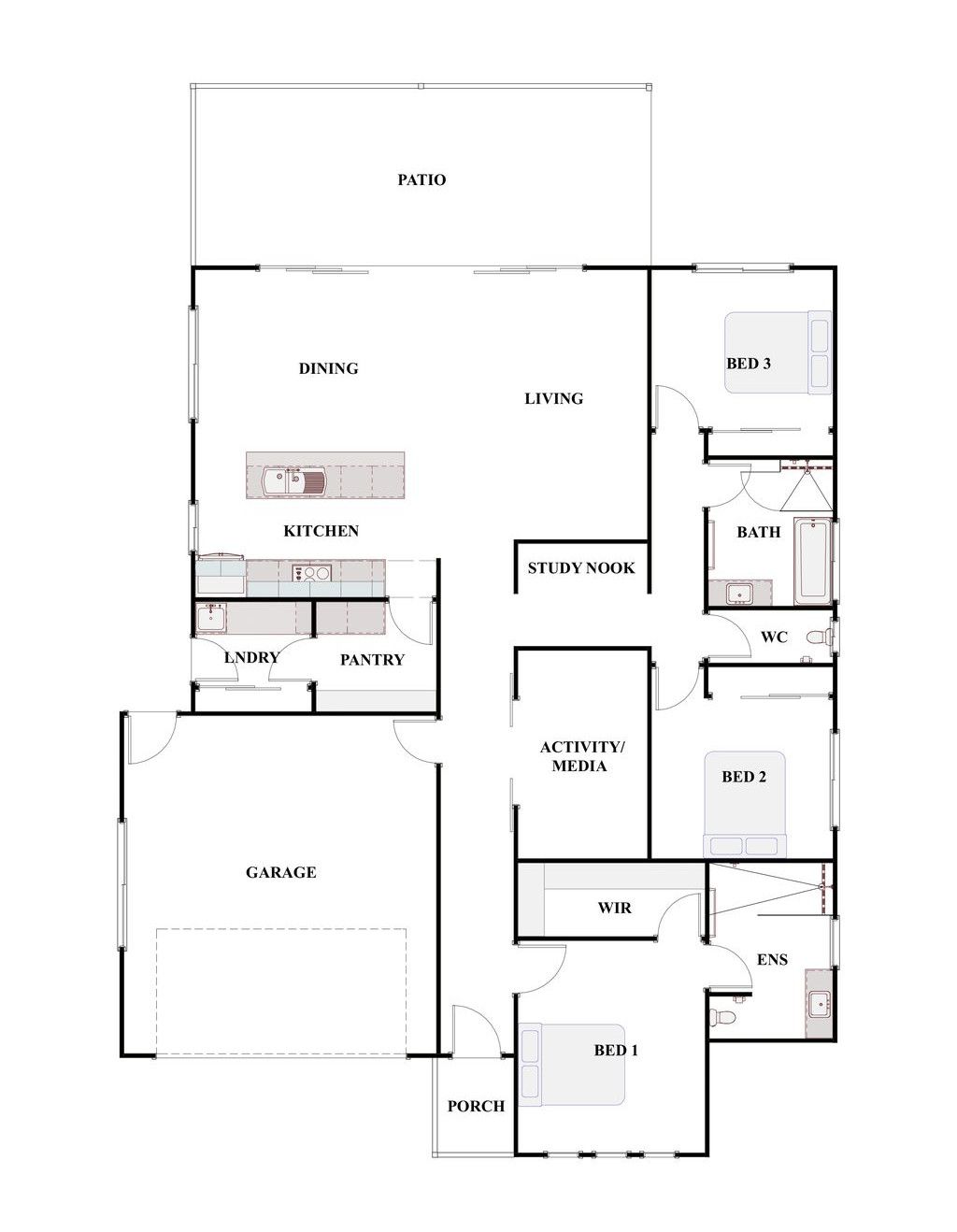 The Mountainview Floor Plan